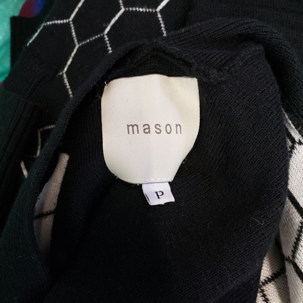 Mason by Michelle Mason black honeycomb cardigan - Picture 5 of 8